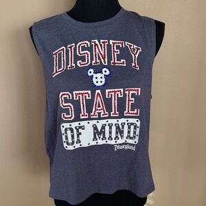 Disney Adult Hand Embellished Rhinestone Tank Top